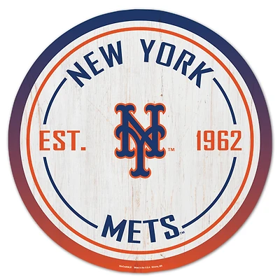 WinCraft New York Mets 14" Established Year Circular Wood Sign