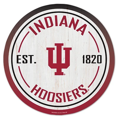 WinCraft Indiana Hoosiers 14" Established Year Circular Wood Sign