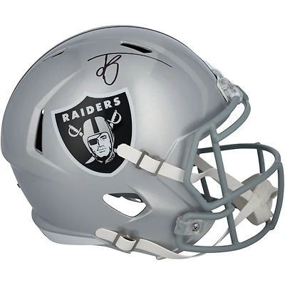 Jack Bech Las Vegas Raiders Autographed Riddell Speed Replica Helmet