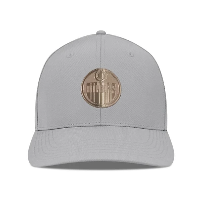 Men's Levelwear Gray Edmonton Oilers Rise Copper Insignia Flex Hat