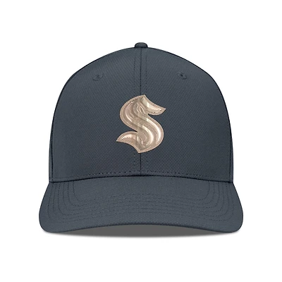 Men's Levelwear Charcoal Seattle Kraken Rise Copper Insignia Flex Hat