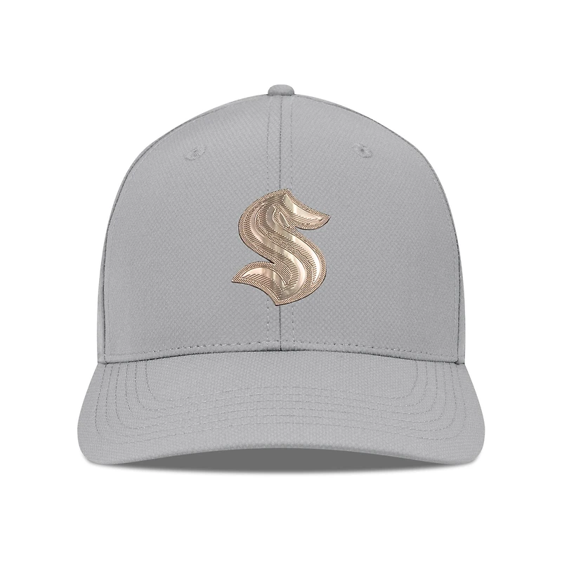 Men's Levelwear Gray Seattle Kraken Rise Copper Insignia Flex Hat