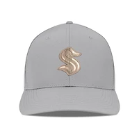 Men's Levelwear Gray Seattle Kraken Rise Copper Insignia Flex Hat