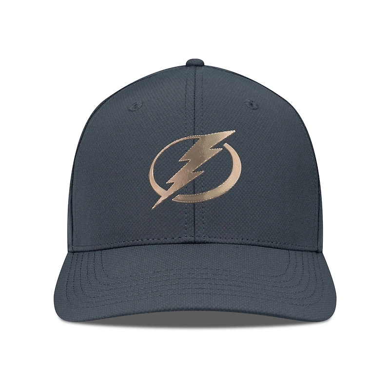 Men's Levelwear Charcoal Tampa Bay Lightning Rise Copper Insignia Flex Hat