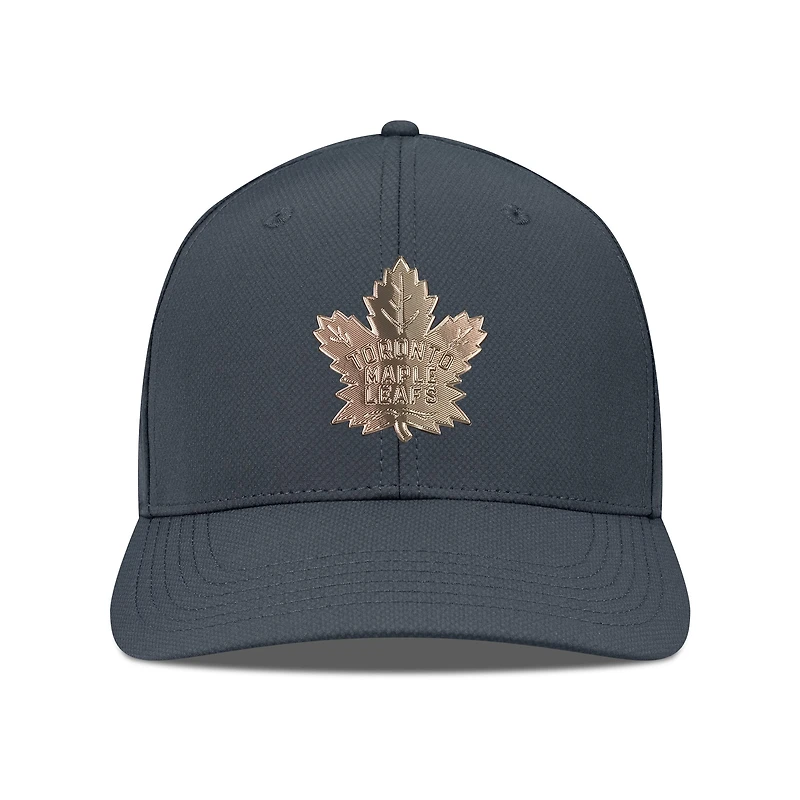 Men's Levelwear Charcoal Toronto Maple Leafs Rise Copper Insignia Flex Hat