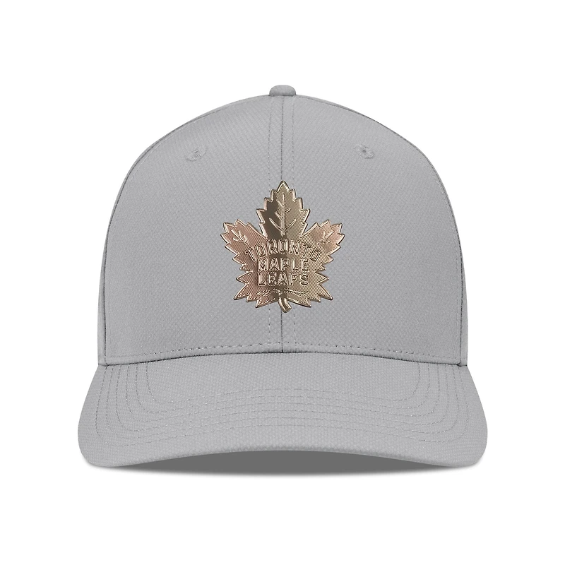 Men's Levelwear Gray Toronto Maple Leafs Rise Copper Insignia Flex Hat
