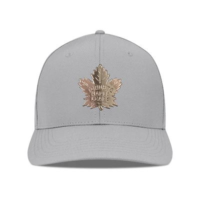 Men's Levelwear Gray Toronto Maple Leafs Rise Copper Insignia Flex Hat