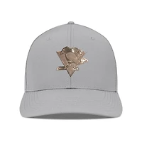 Men's Levelwear Gray Pittsburgh Penguins Rise Copper Insignia Flex Hat