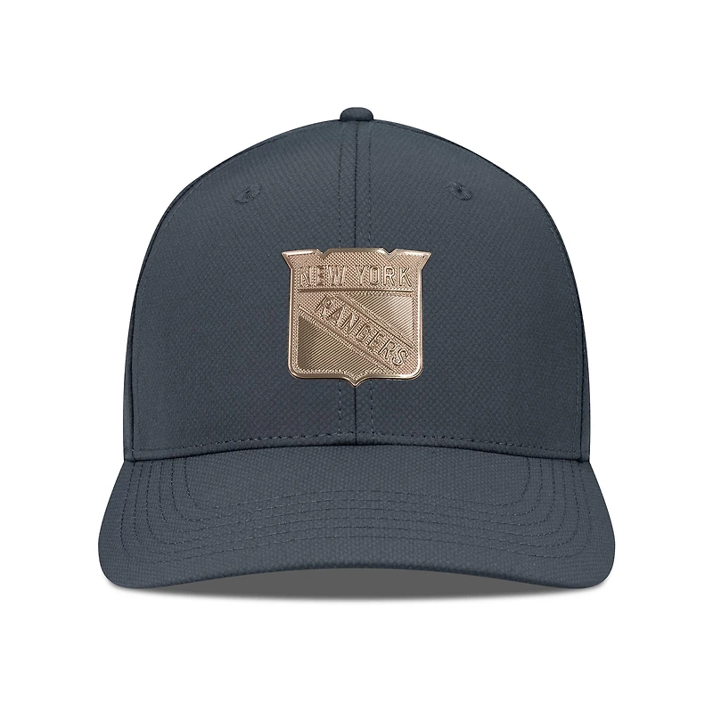 Men's Levelwear Charcoal New York Rangers Rise Copper Insignia Flex Hat