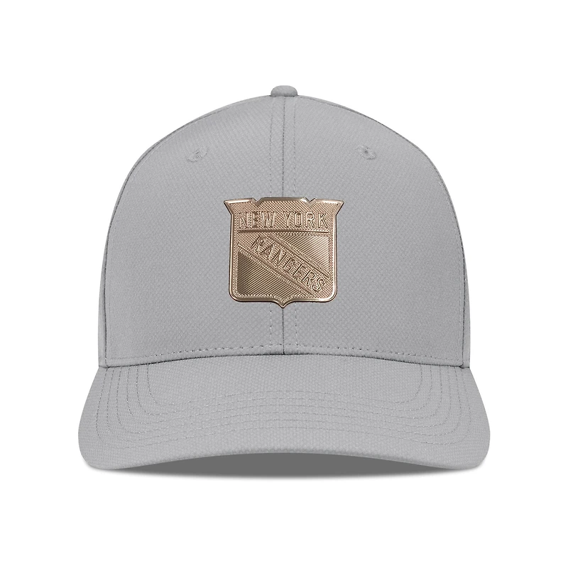 Men's Levelwear Gray New York Rangers Rise Copper Insignia Flex Hat
