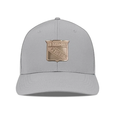 Men's Levelwear Gray New York Rangers Rise Copper Insignia Flex Hat