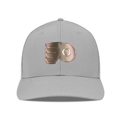 Men's Levelwear Gray Philadelphia Flyers Rise Copper Insignia Flex Hat