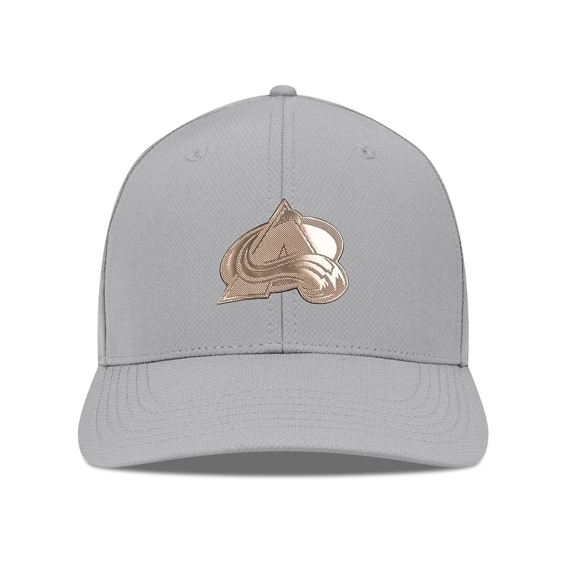 Men's Levelwear Gray Colorado Avalanche Rise Copper Insignia Flex Hat