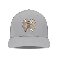 Men's Levelwear Gray Chicago Blackhawks Rise Copper Insignia Flex Hat