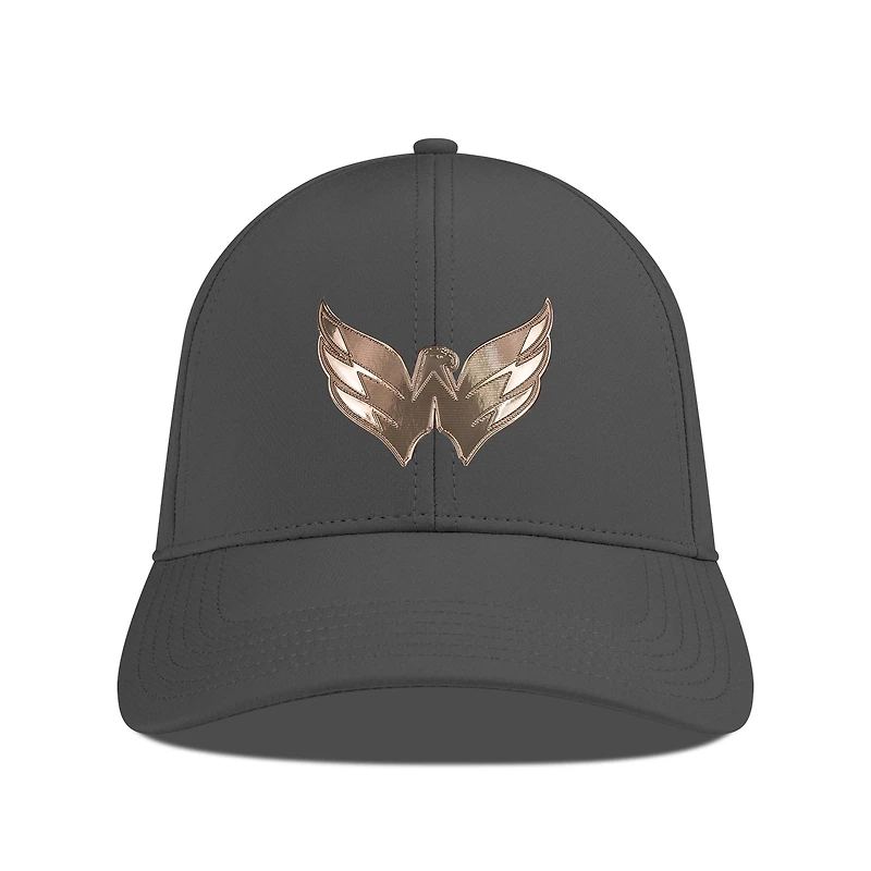 Men's Levelwear Charcoal Washington Capitals Ascend Copper Insignia Vented Adjustable Hat