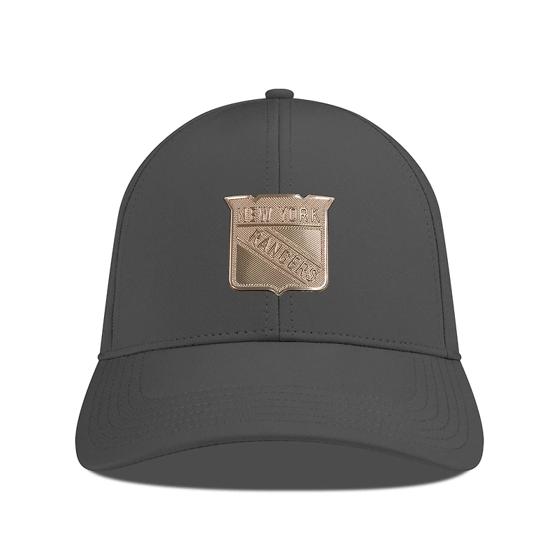 Men's Levelwear Charcoal New York Rangers Ascend Copper Insignia Vented Adjustable Hat