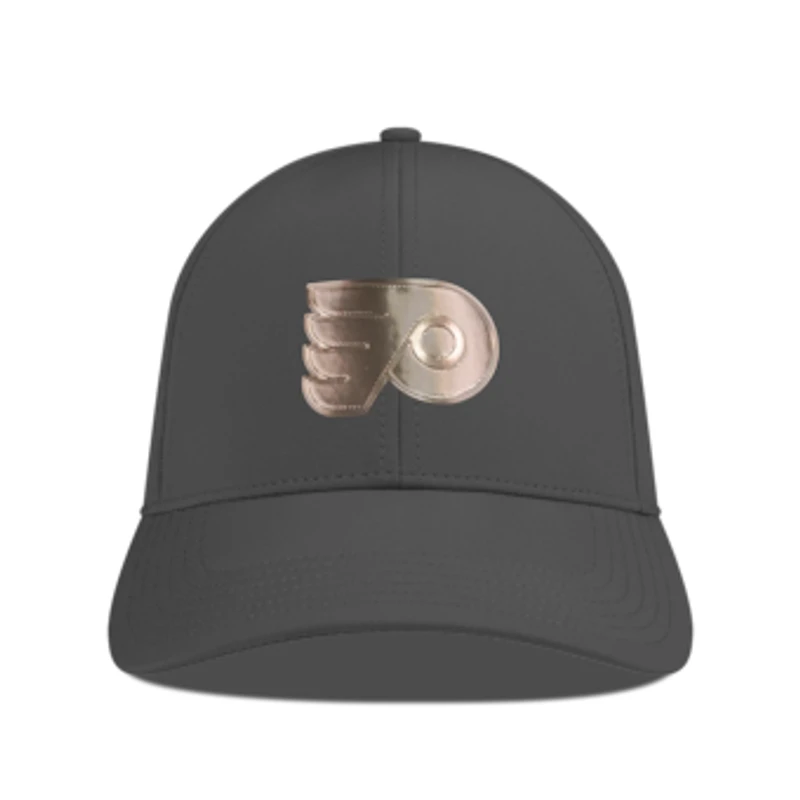 Men's Levelwear Charcoal Philadelphia Flyers Ascend Copper Insignia Vented Adjustable Hat