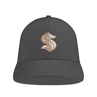 Men's Levelwear Charcoal Seattle Kraken Ascend Copper Insignia Vented Adjustable Hat