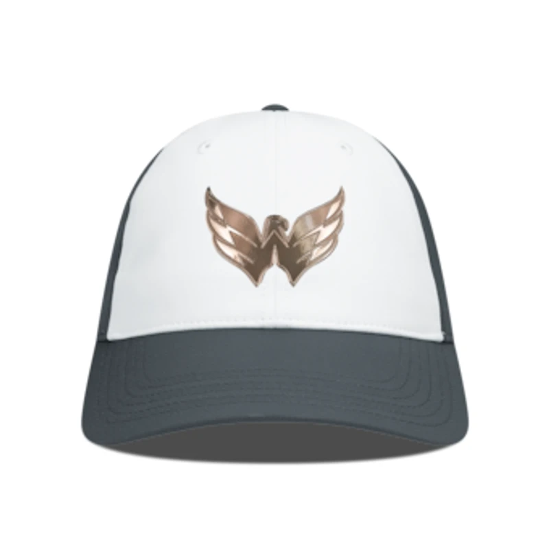 Men's Levelwear White/Charcoal Washington Capitals Endure Copper Insignia Adjustable Hat