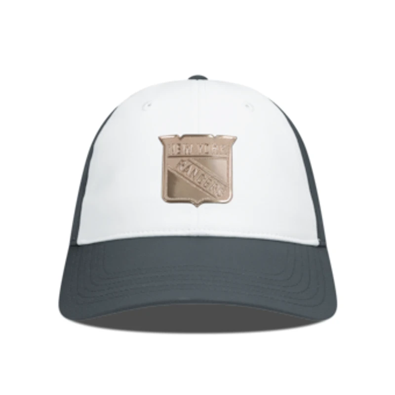 Men's Levelwear White/Charcoal New York Rangers Endure Copper Insignia Adjustable Hat