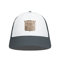 Men's Levelwear White/Charcoal New York Rangers Endure Copper Insignia Adjustable Hat