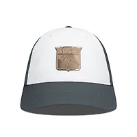 Men's Levelwear White/Charcoal New York Rangers Endure Copper Insignia Adjustable Hat