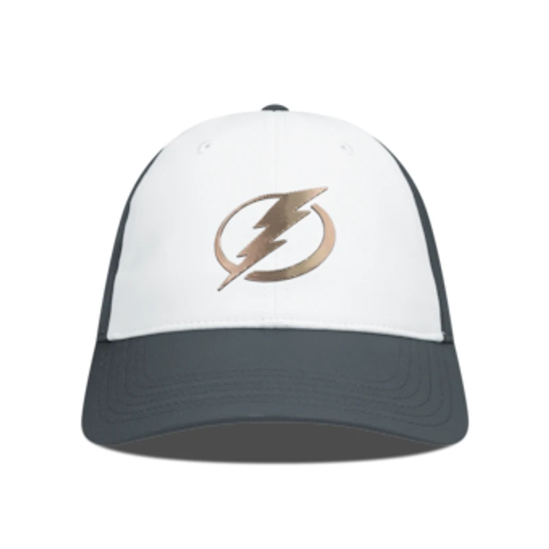 Men's Levelwear White/Charcoal Tampa Bay Lightning Endure Copper Insignia Adjustable Hat