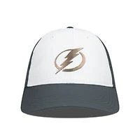 Men's Levelwear White/Charcoal Tampa Bay Lightning Endure Copper Insignia Adjustable Hat