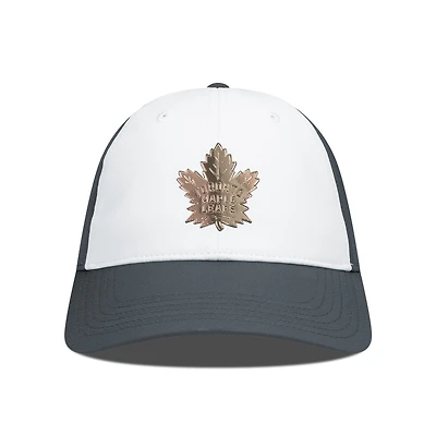 Men's Levelwear White/Charcoal Toronto Maple Leafs Endure Copper Insignia Adjustable Hat