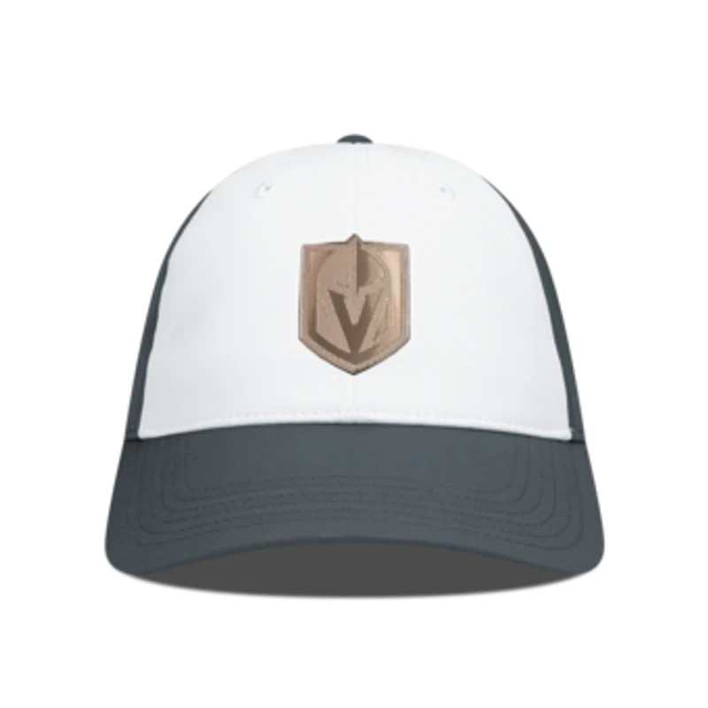 Men's Levelwear White/Charcoal Vegas Golden Knights Endure Copper Insignia Adjustable Hat