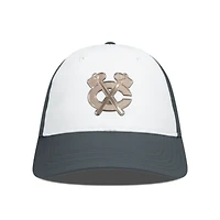 Men's Levelwear White/Charcoal Chicago Blackhawks Endure Copper Insignia Adjustable Hat