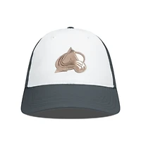 Men's Levelwear White/Charcoal Colorado Avalanche Endure Copper Insignia Adjustable Hat