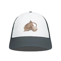 Men's Levelwear White/Charcoal Colorado Avalanche Endure Copper Insignia Adjustable Hat