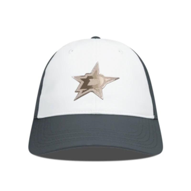 Men's Levelwear White/Charcoal Dallas Stars Endure Copper Insignia Adjustable Hat