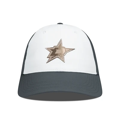 Men's Levelwear White/Charcoal Dallas Stars Endure Copper Insignia Adjustable Hat