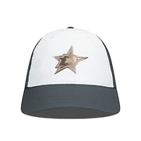 Men's Levelwear White/Charcoal Dallas Stars Endure Copper Insignia Adjustable Hat