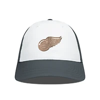 Men's Levelwear White/Charcoal Detroit Red Wings Endure Copper Insignia Adjustable Hat