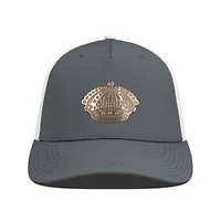 Men's Levelwear Charcoal/White Los Angeles Kings Signal Copper Insignia Trucker Adjustable Hat
