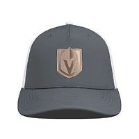 Men's Levelwear Charcoal/White Vegas Golden Knights Signal Copper Insignia Trucker Adjustable Hat