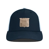Men's Levelwear Black/White New York Rangers Signal Copper Insignia Trucker Adjustable Hat