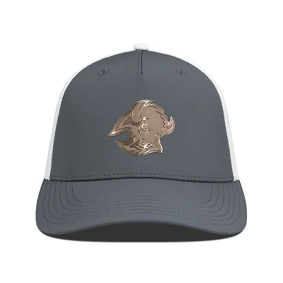 Men's Levelwear Charcoal/White Buffalo Sabres Signal Copper Insignia Trucker Adjustable Hat