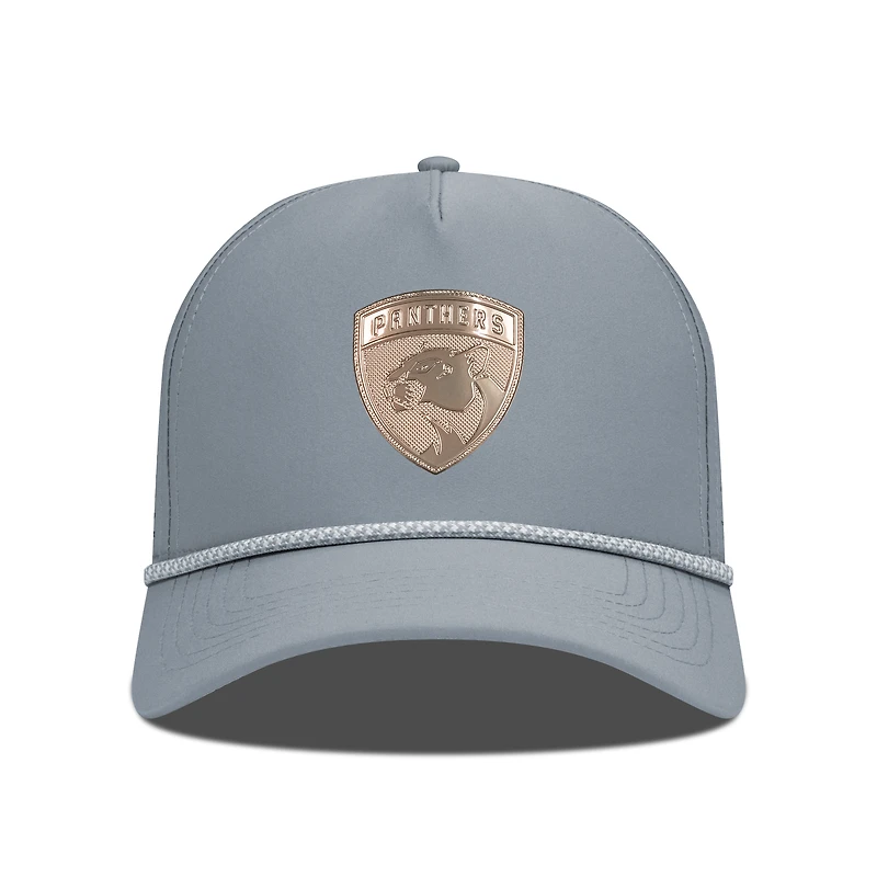 Men's Levelwear Gray Florida Panthers Gordon Copper Insignia Vented Adjustable Hat