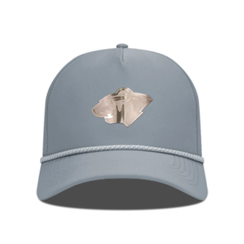 Men's Levelwear Gray Minnesota Wild Gordon Copper Insignia Vented Adjustable Hat