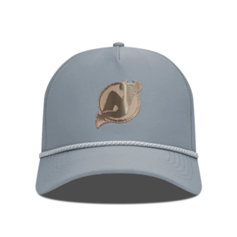 Men's Levelwear Gray New Jersey Devils Gordon Copper Insignia Vented Adjustable Hat