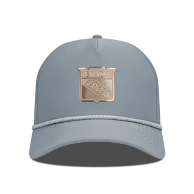 Men's Levelwear Gray New York Rangers Gordon Copper Insignia Vented Adjustable Hat