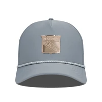 Men's Levelwear Gray New York Rangers Gordon Copper Insignia Vented Adjustable Hat