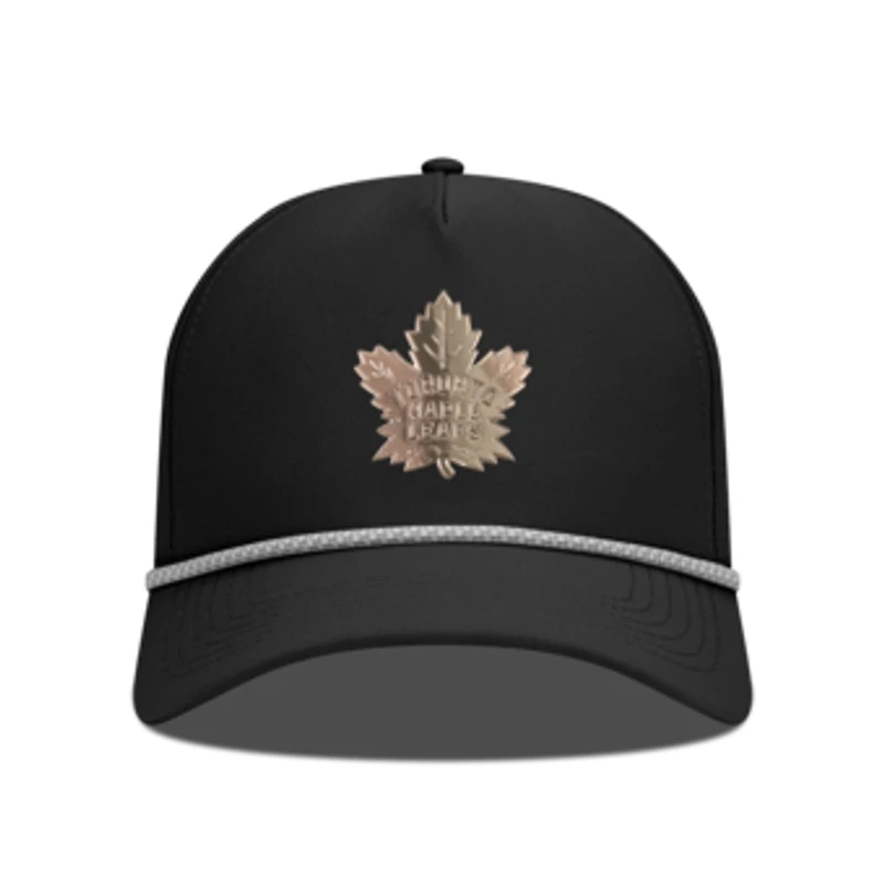 Men's Levelwear Black Toronto Maple Leafs Gordon Copper Insignia Vented Adjustable Hat