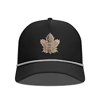 Men's Levelwear Black Toronto Maple Leafs Gordon Copper Insignia Vented Adjustable Hat