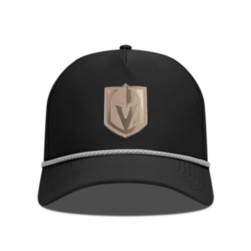 Men's Levelwear Black Vegas Golden Knights Gordon Copper Insignia Vented Adjustable Hat
