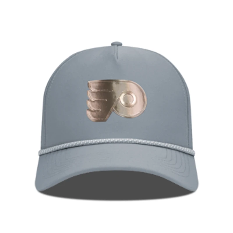 Men's Levelwear Gray Philadelphia Flyers Gordon Copper Insignia Vented Adjustable Hat